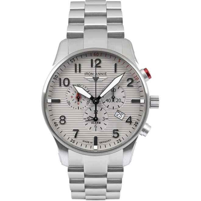 Aqui Stainless Steel Classic Analogue Quartz Watch