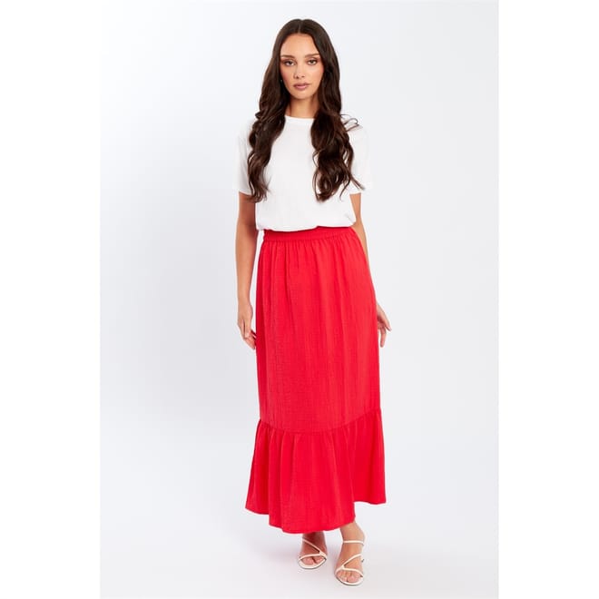 Tiered Midi Skirt