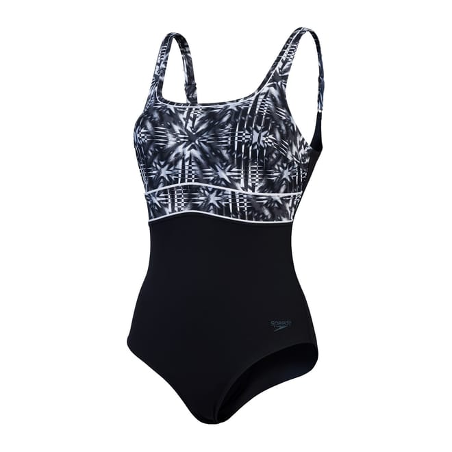 Eclipse Geometric Patterned Swimsuit
