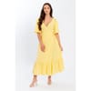 V-Neck Midi Wrap Dress