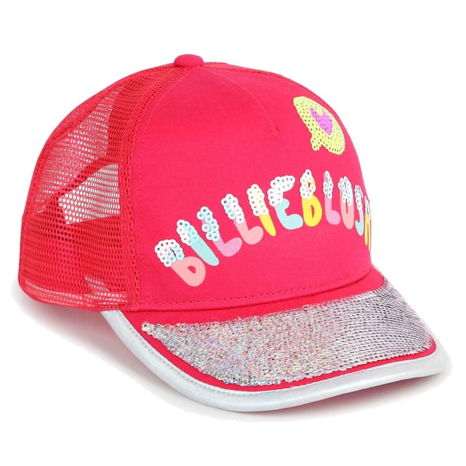 Logo Print Lettering Trucker Cap