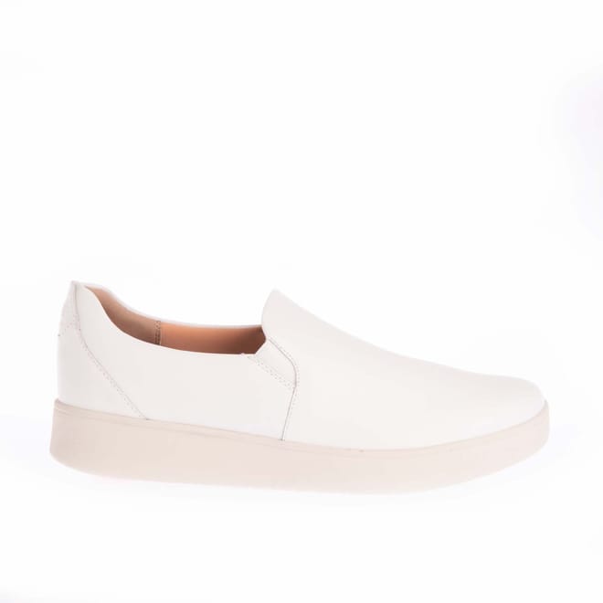 Rally Leather Slip-On Skate Trainers