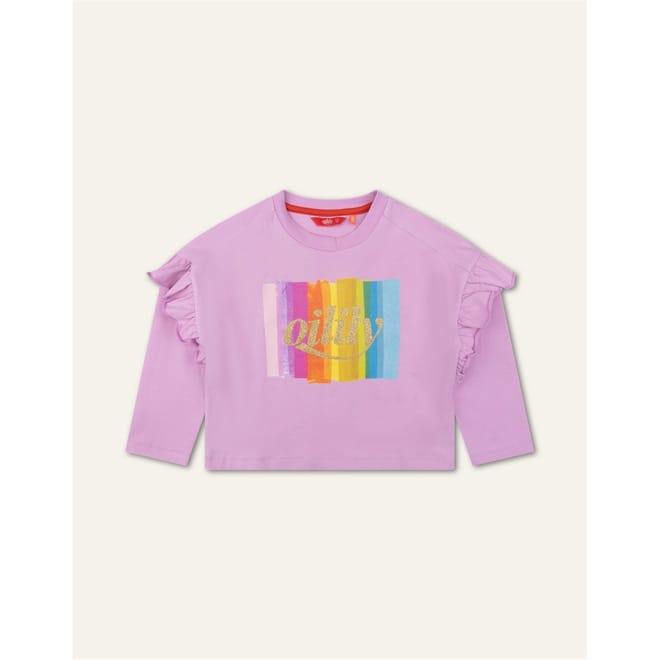 Cropped Bow Frill T-Shirt