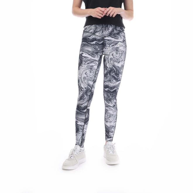 Hyperglam High-Rise Marble-Print Leggings