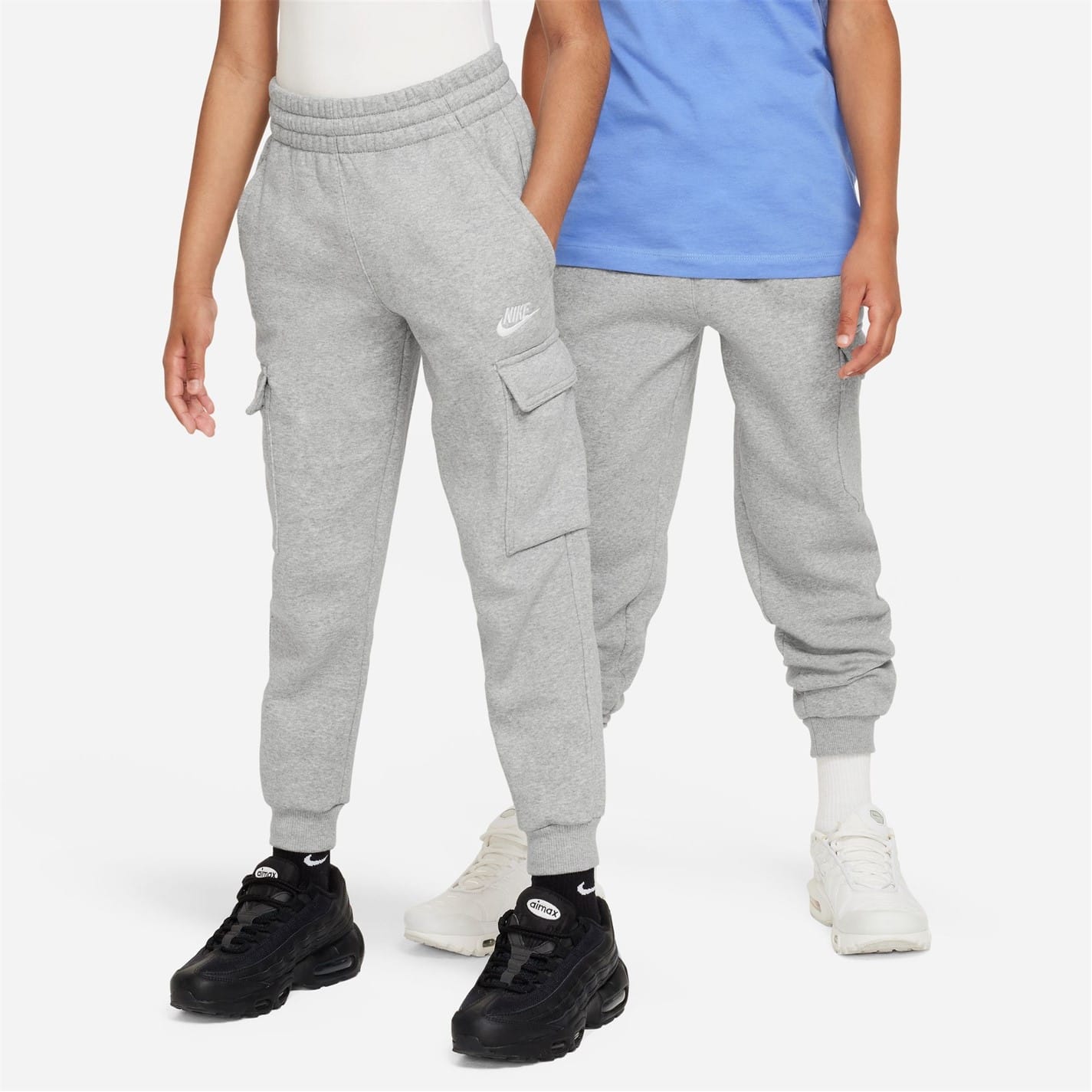 Grey Nike Sportswear Club Fleece Big Kids Cargo Pants Get The Label