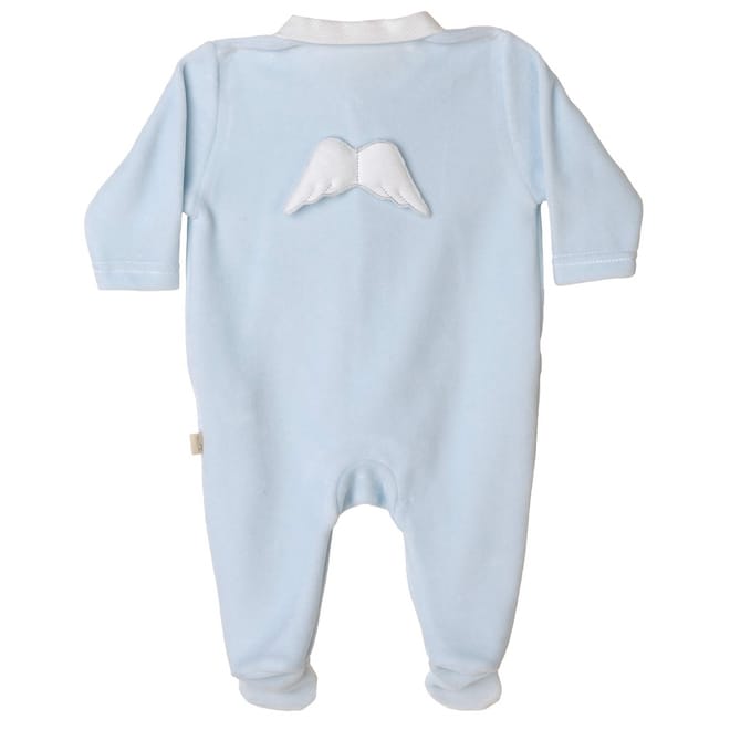 Angel Collared Neck Long Sleeve Onesie