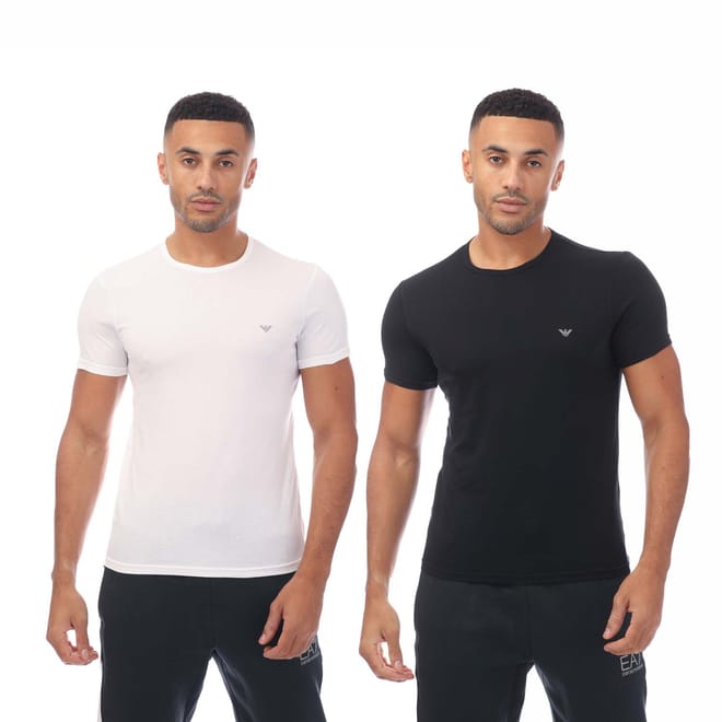 Mens 2 Pack Assorted Crew Neck T-Shirt