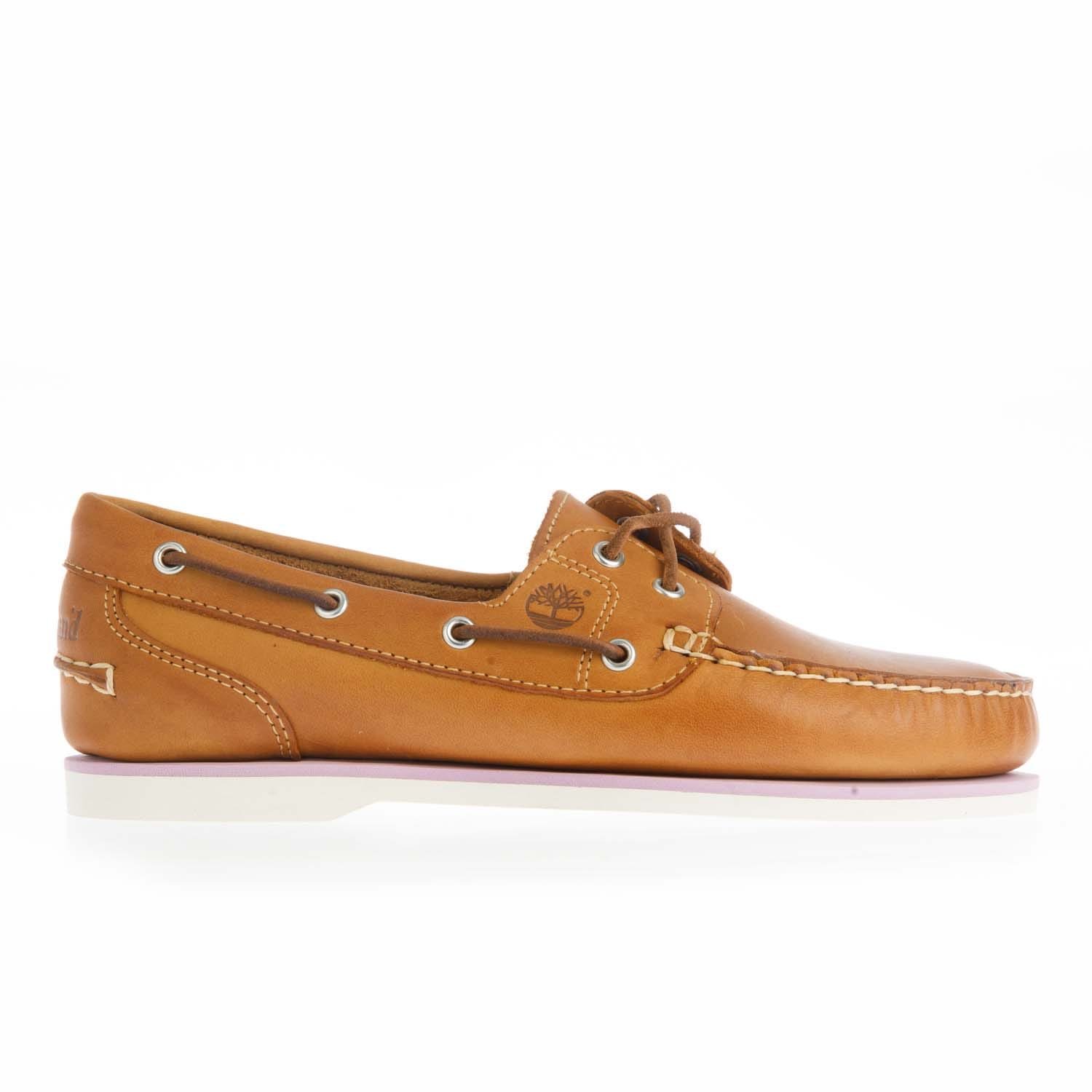 Women's Timberland Womens Classic 2 Eye Boat Shoe - Tan - Size: 6