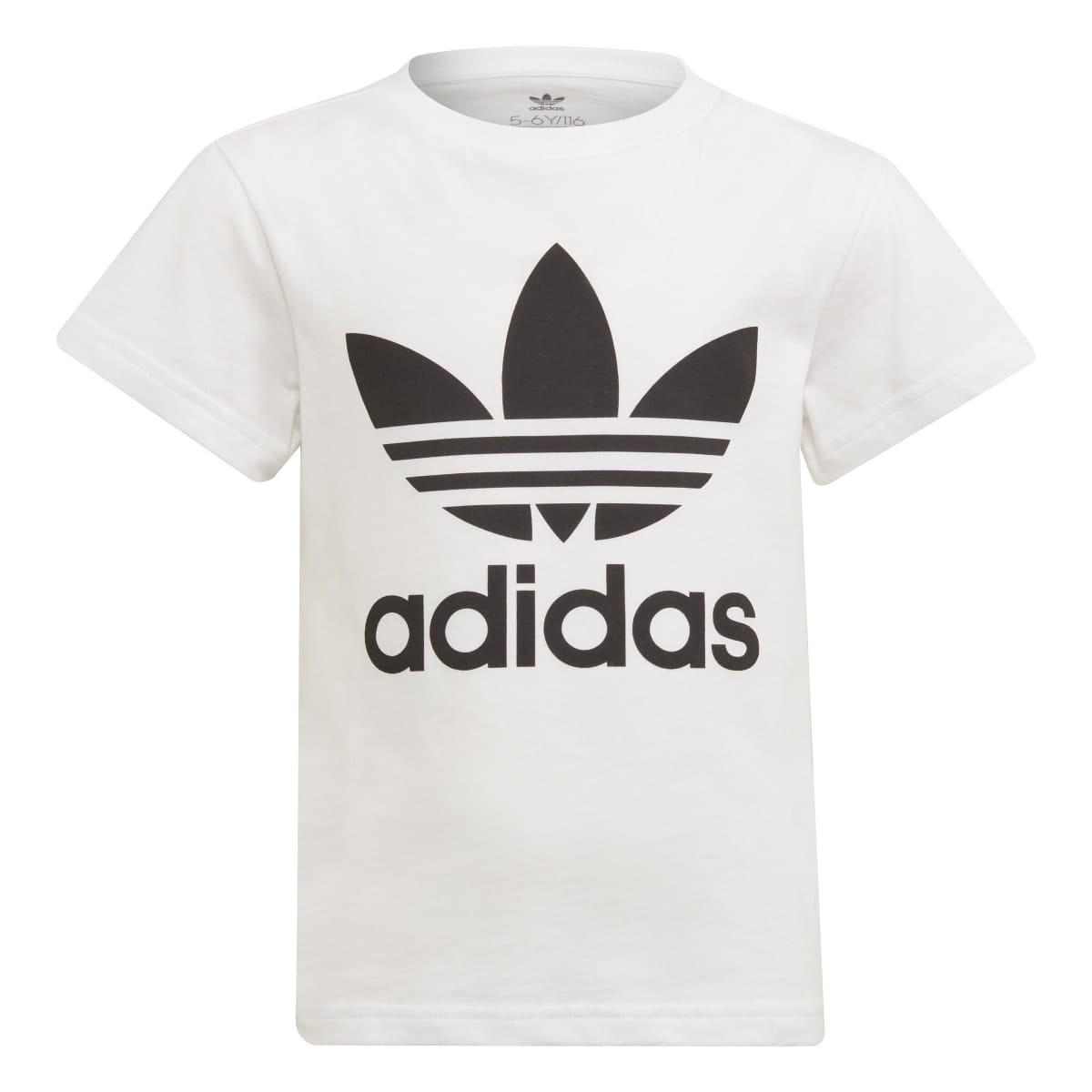 White Black adidas Originals Kids Adicolor Trefoil T-Shirt