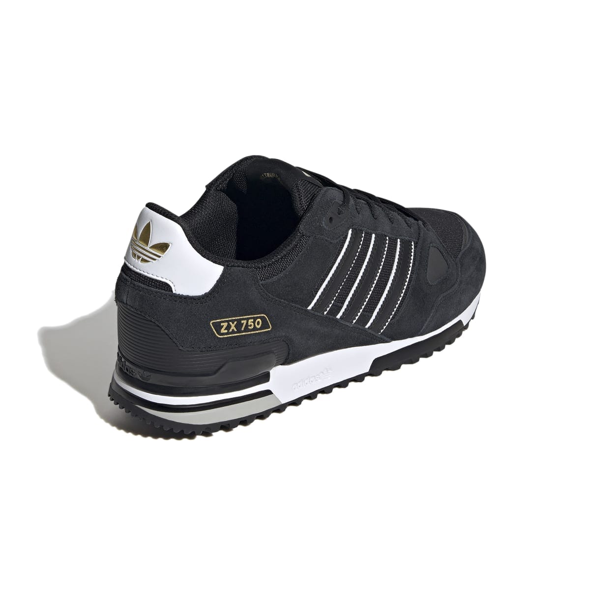 Black-White adidas Originals ZX 750 Trainers - Get The Label
