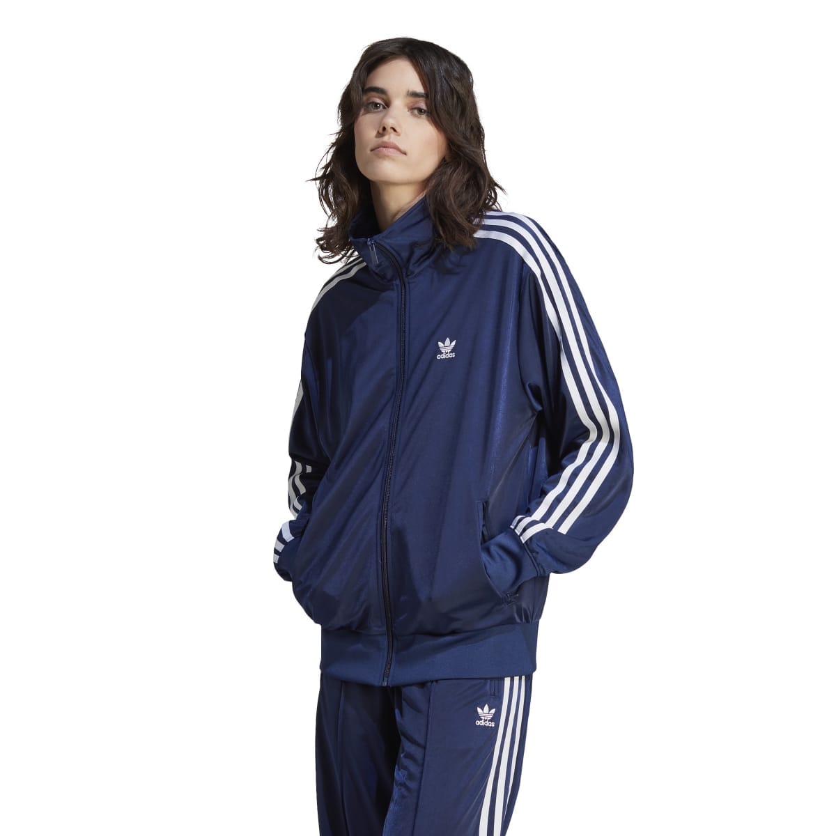 Dark Blue adidas Originals Adicolor Classics Firebird Track Top Get The Label