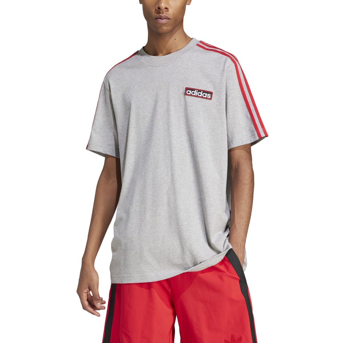 Grey adidas Originals Adicolor Adibreak T-Shirt - Get The Label