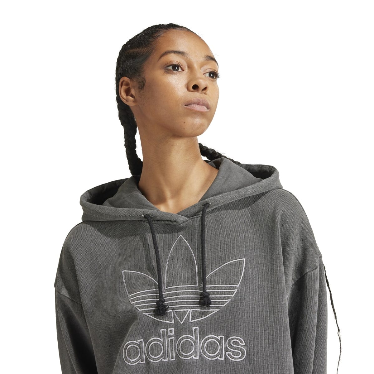 Black adidas Originals Loose Pullover Hoodie Get The Label