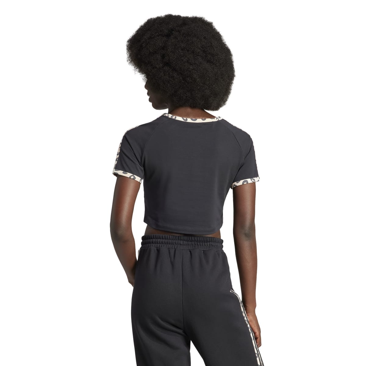 ■adidas■Originals Leopard Luxe baby Tシャツ adidas Originals Leopard Luxe Baby Tee - Black | Free