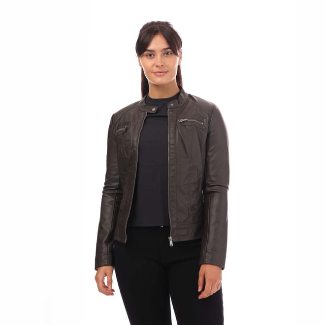 Bandit Faux Leather Biker Jacket