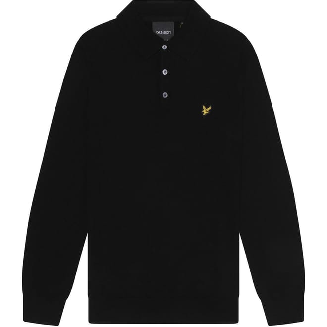 Ls Knit Polo