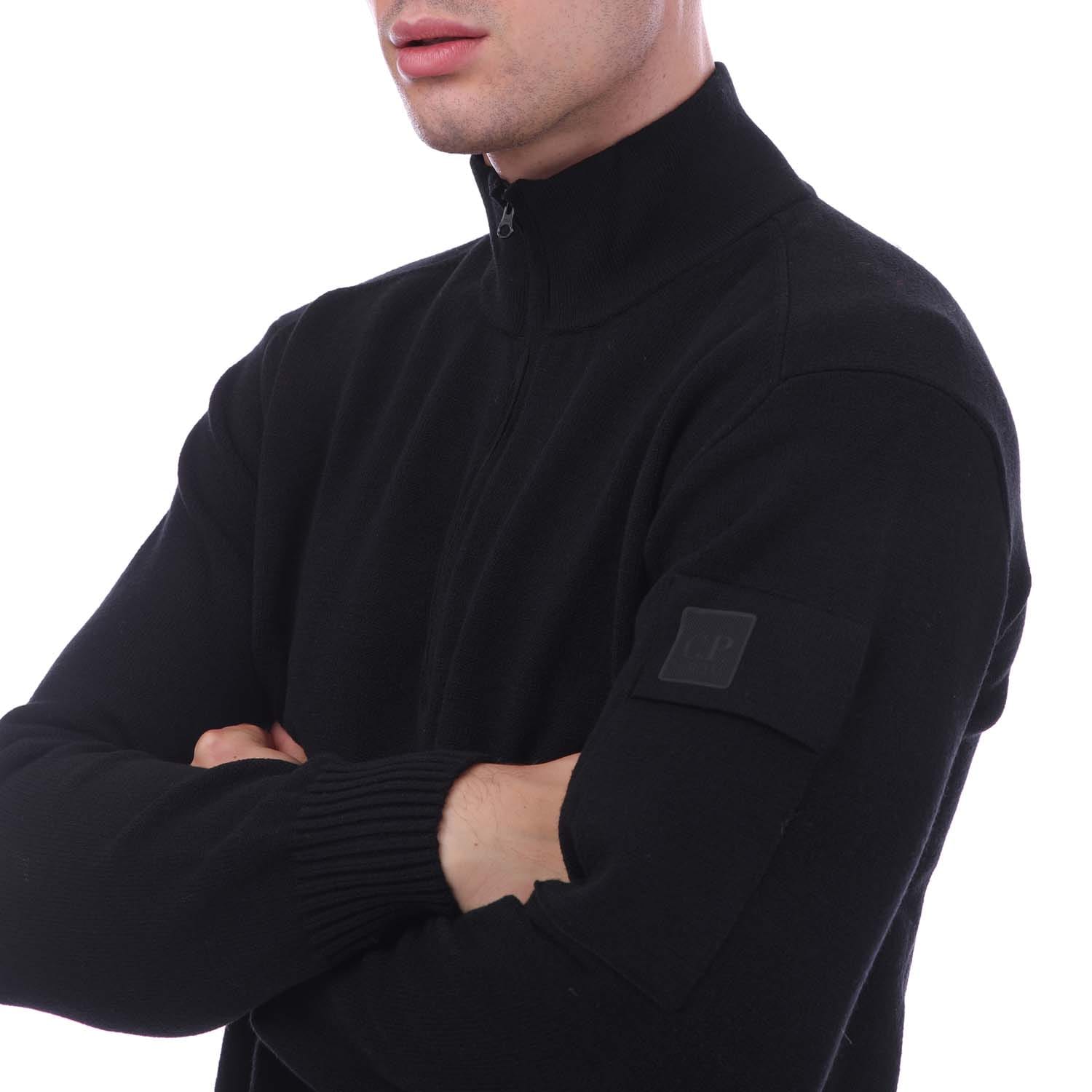 Black C.P. Company Knitted Half-Zip Sweatshirt - Get The Label Black C.P. Company Knitted Half-Zip Sweatshirt - Get The Label