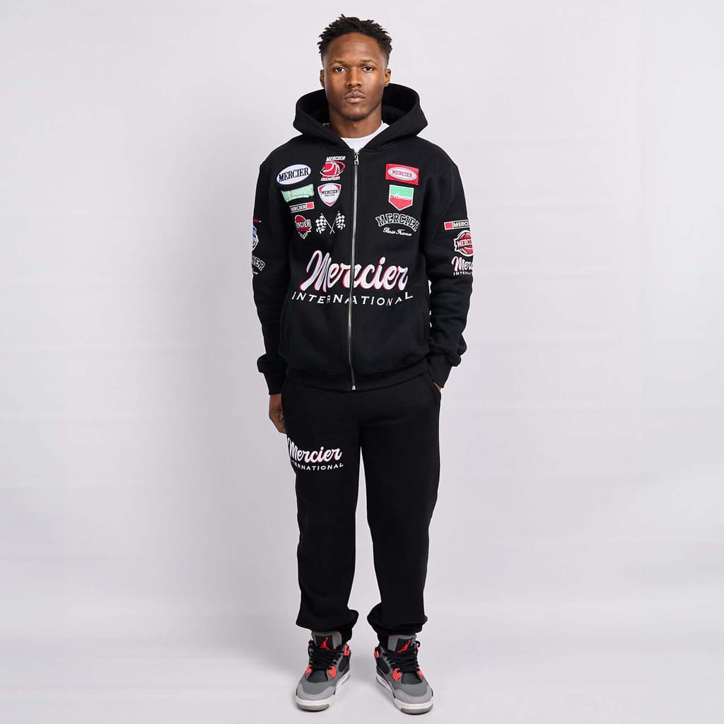 Mercier Tracksuit Black Mercier OG Badge Joggers Men's Black Size XL
