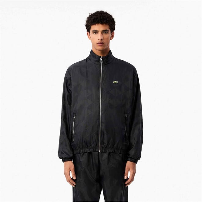 Crocodile Print Aop Mono Track Jacket