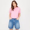 Boxy Fit Cropped Crew Neck T-Shirt