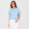 Boxy Fit Cropped Crew Neck T-Shirt