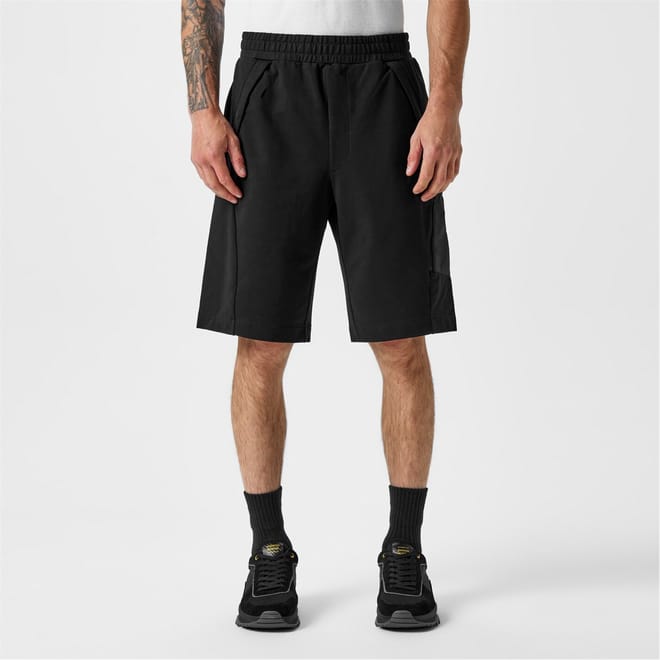 Fleece Mixed Cargo Shorts