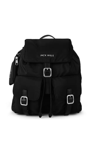 Black Jack Wills Drawstring Buckle Backpack Get The Label