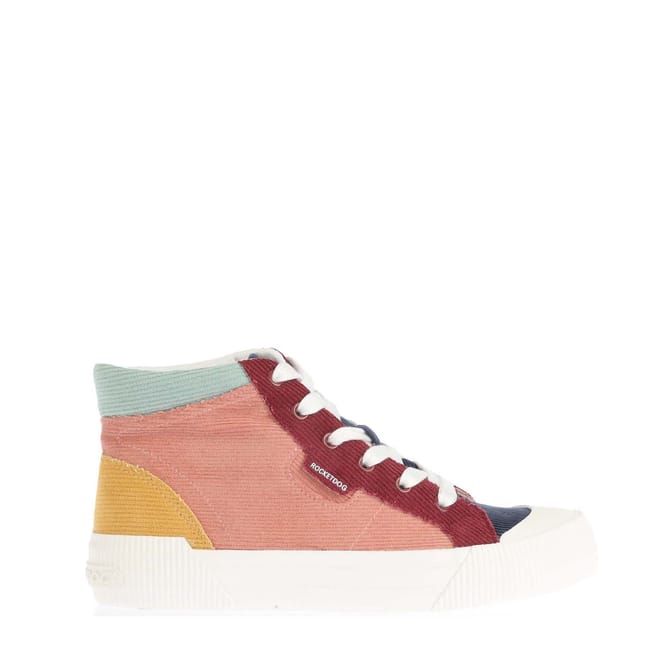 Cheery Corduroy High Top Trainers
