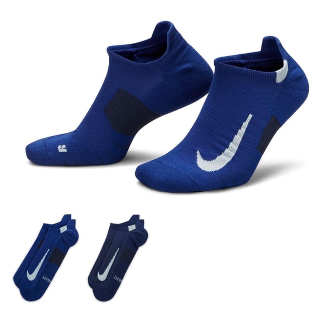 Multiplier Running No Show Socks (2 Pairs)