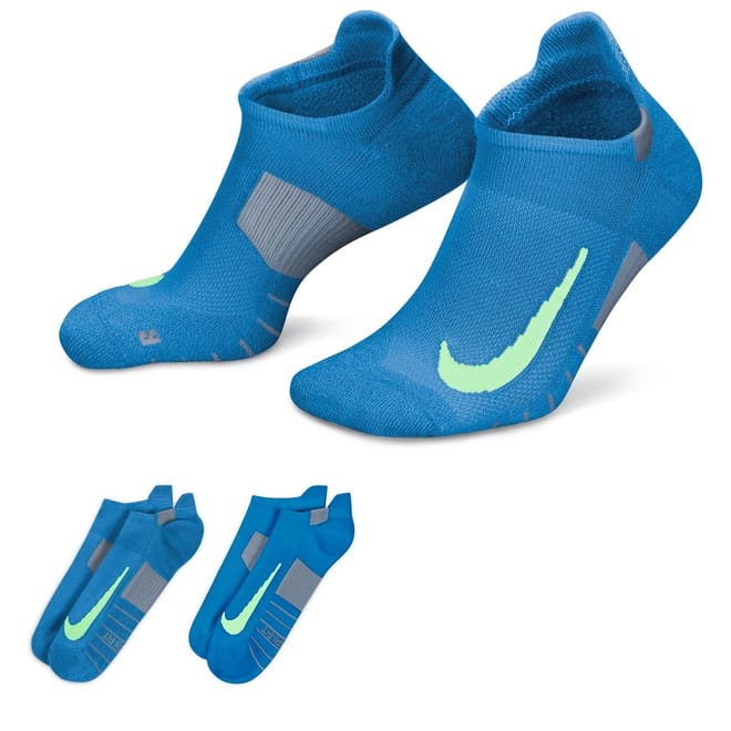 Multiplier Running No Show Socks (2 Pairs)