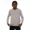 V-Neck Pleated Regular Fit Sweater