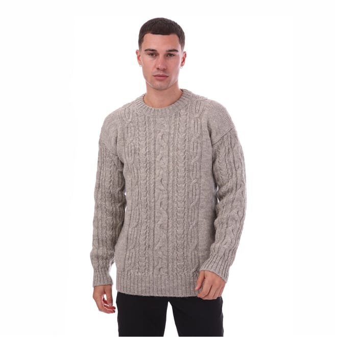 Cable Knit Crew Neck Regular Fit Sweater