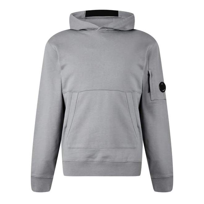 Diagonal Raised Fleece Hoodie
