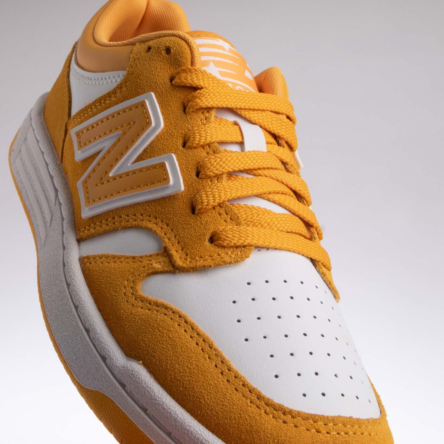 Yellow New Balance Juniors 480 Trainers Get The Label
