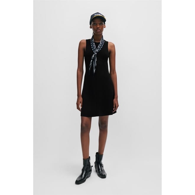 Sriangla Fit And Flare Sleeveless Dress
