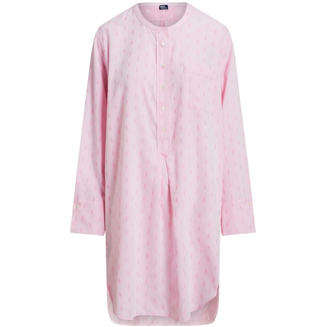 Long Cuff Sleeve Hi-Low Tunic Night Dress
