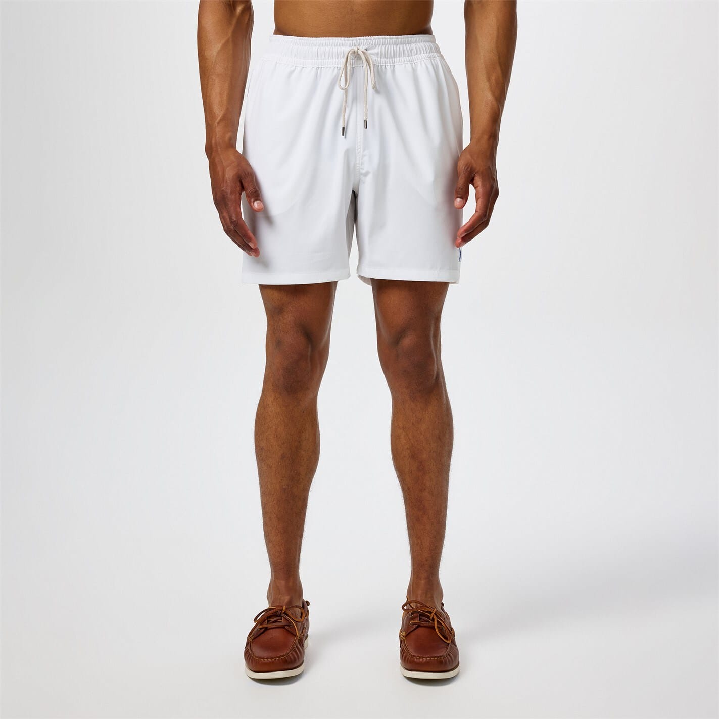 White Polo Ralph Lauren Traveller Swim Shorts Get The Label