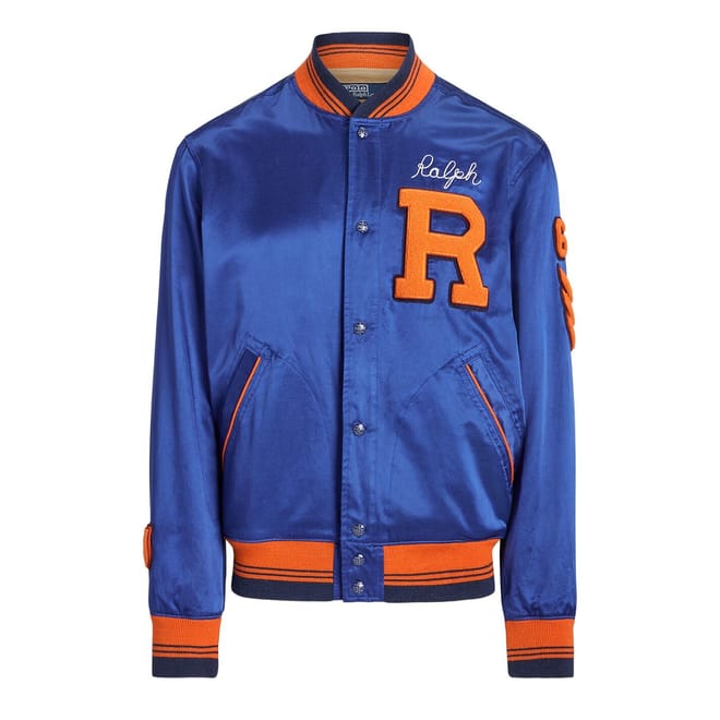 Regular Fit Lettering Baseball Jacket