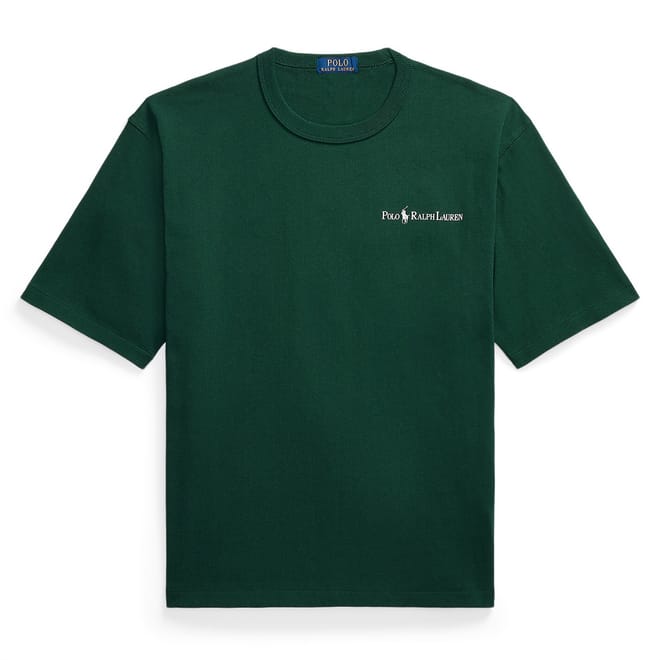 Logo Print Regular Fit Crew Neck T-Shirt