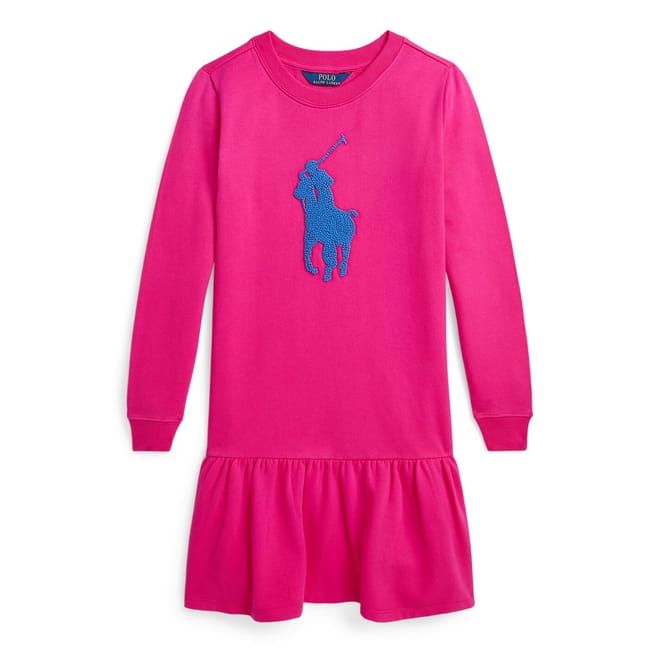 Sleeve Big Pony Fleece Dress Juniors