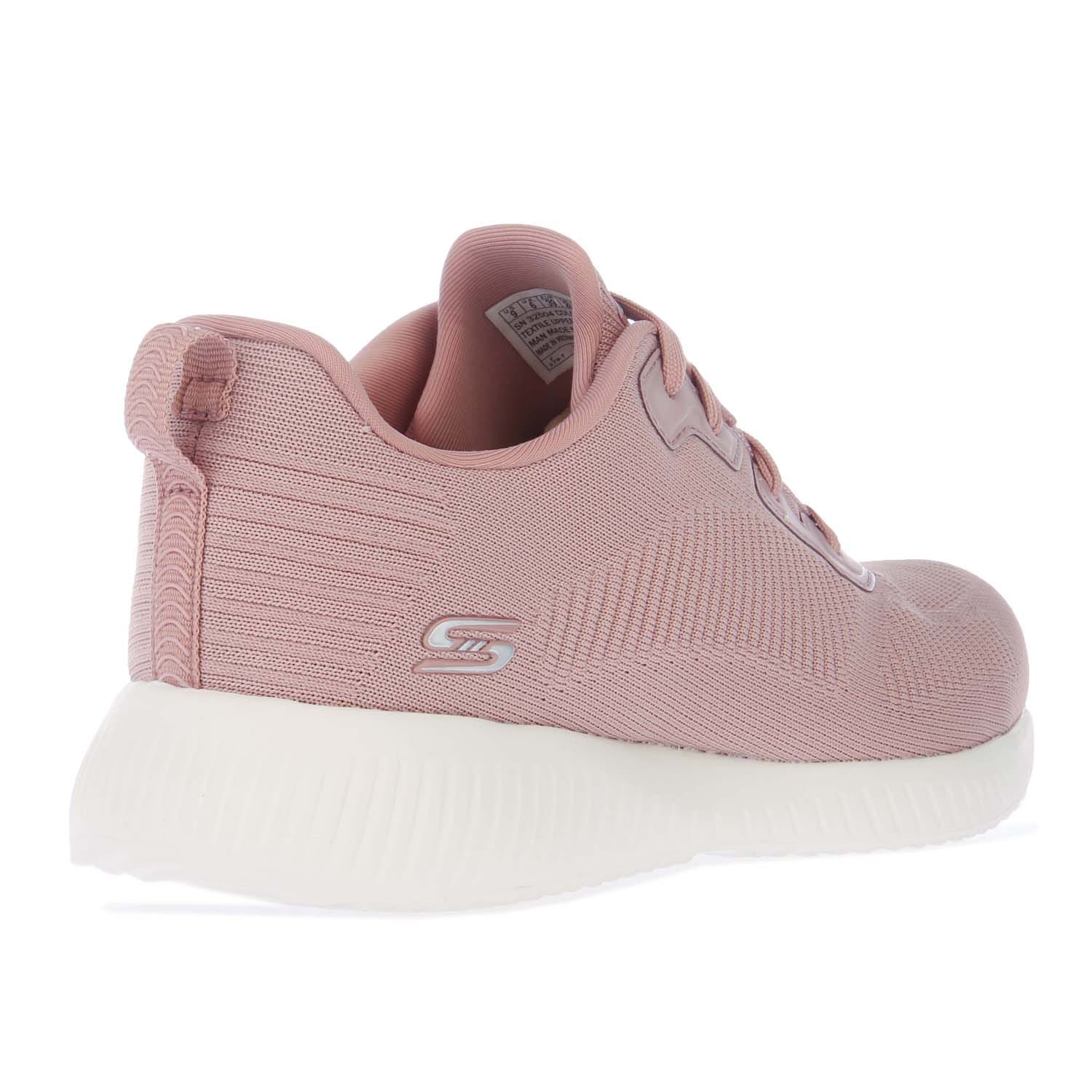 Blush Skechers Womens BOBS Squad Tough Talk Trainers Get The Label