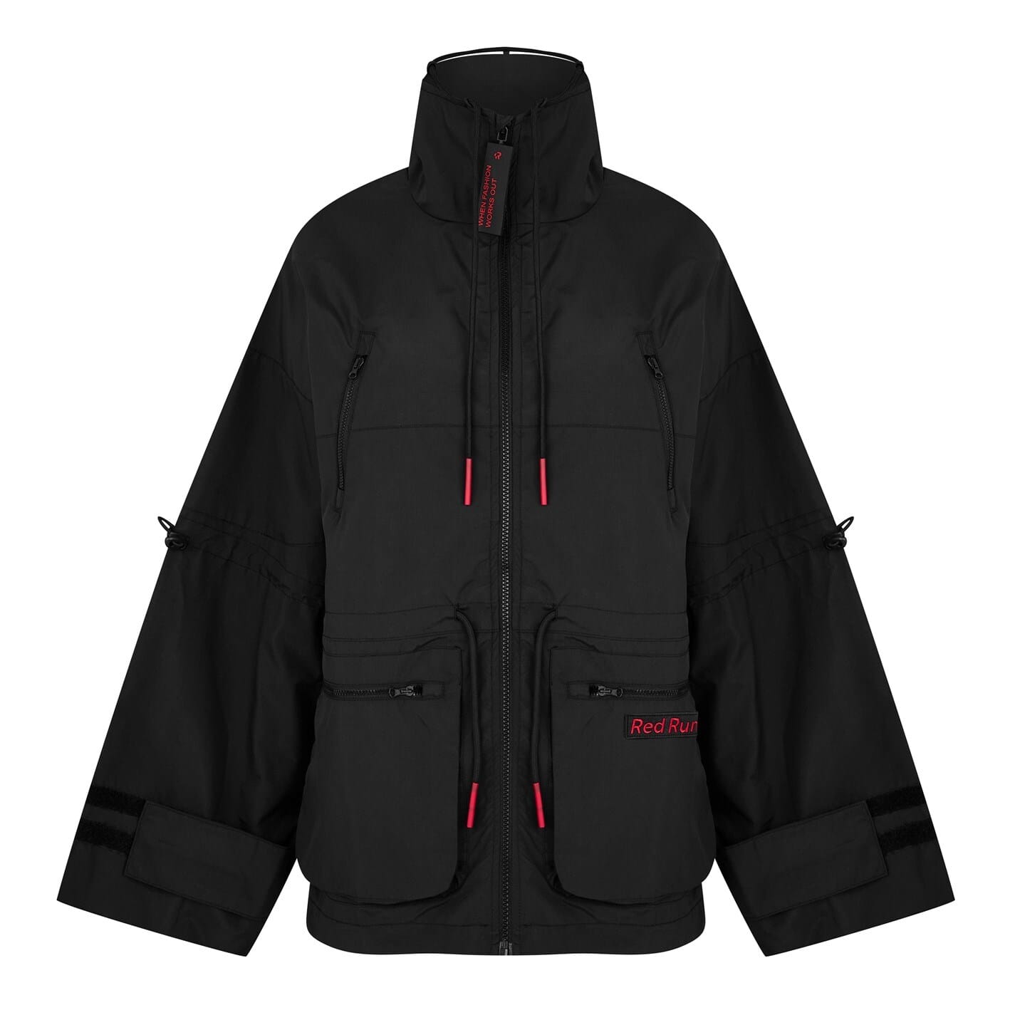 Black jacket with red inside best sale