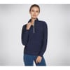 Womens Goluxe Rib 1 4 Zip Fleece