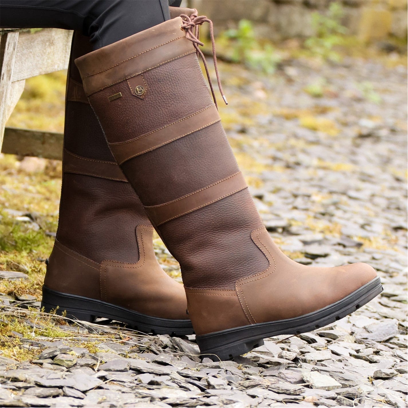 brogini brown long boots