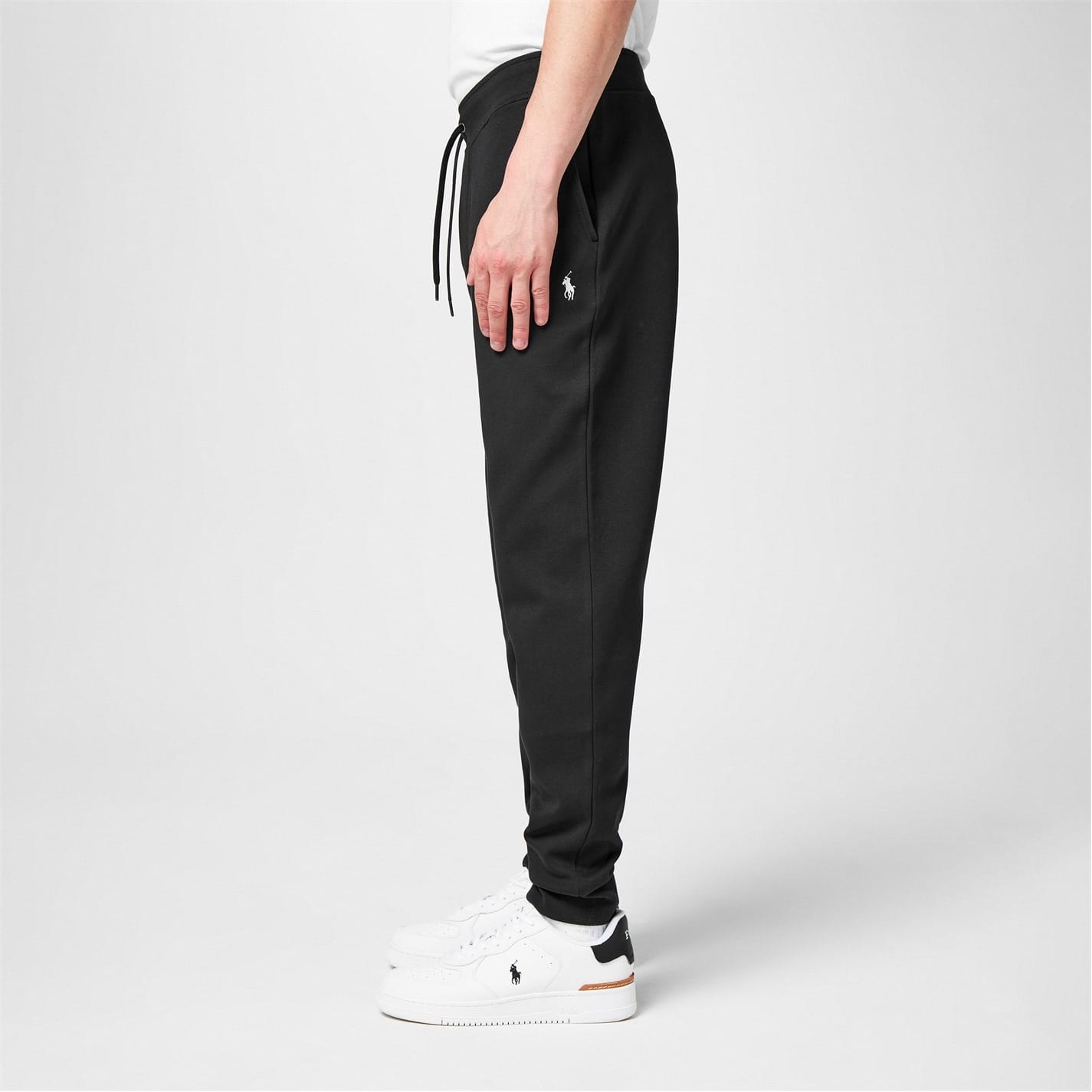 Ralph lauren black jogging bottoms hotsell