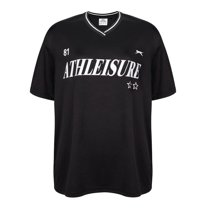 Oversize Fit V-Neck Football T-Shirt