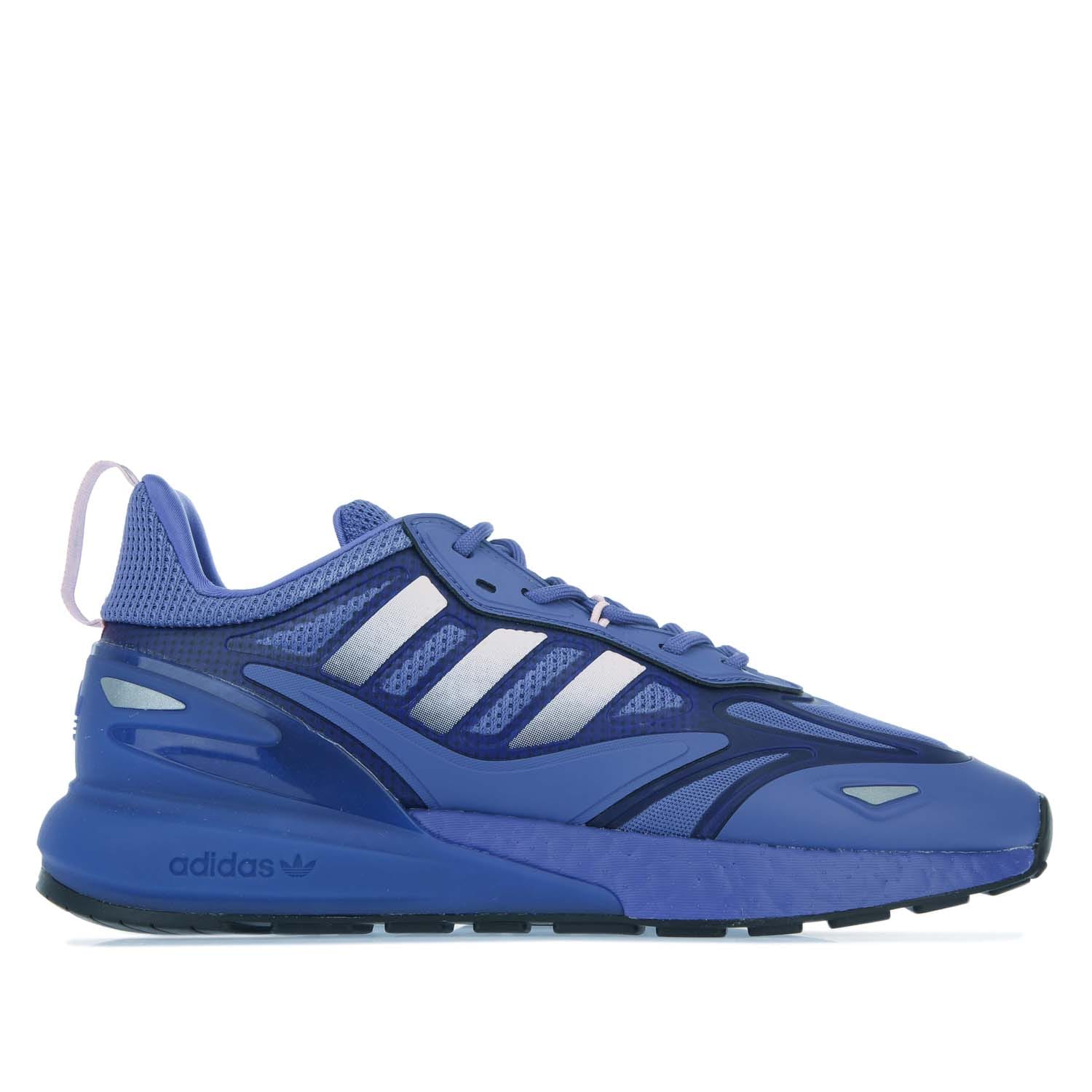 Purple adidas Originals Womens ZX 2K Boost 2.0 Trainers Get The Label