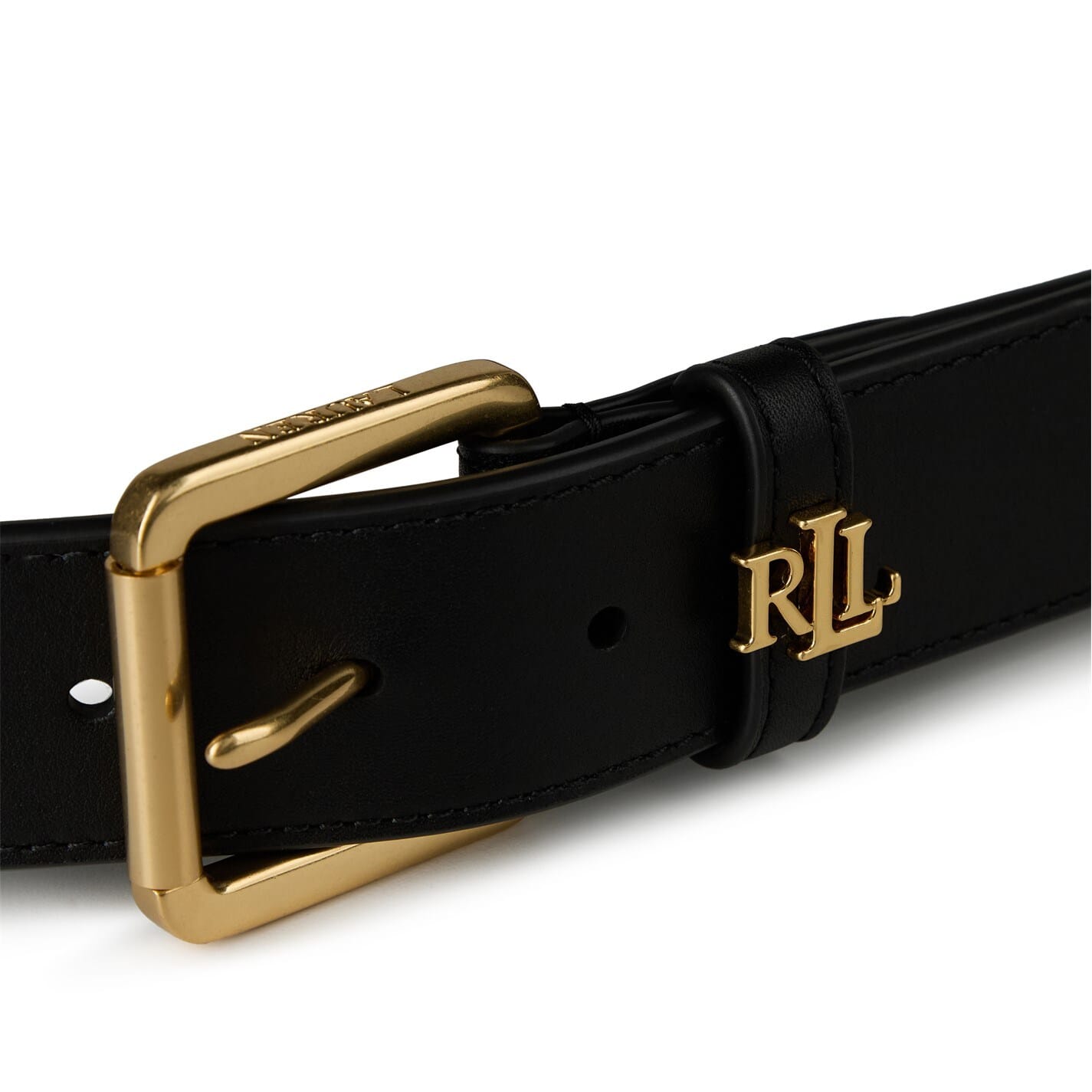 Black Lauren by Ralph Lauren Keeper Leather Belt Get The Label