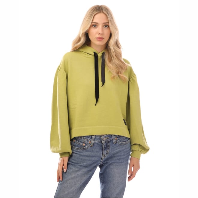 Akane Hooded Cropped Relaxed Sweatshirt