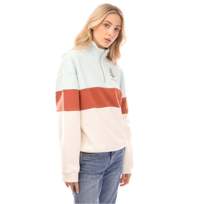 Graphic Rue Zip Neck Sweatshirt
